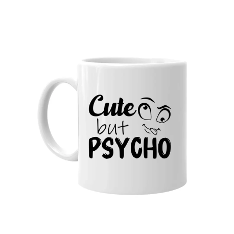 Cute but psycho - kubek na prezent