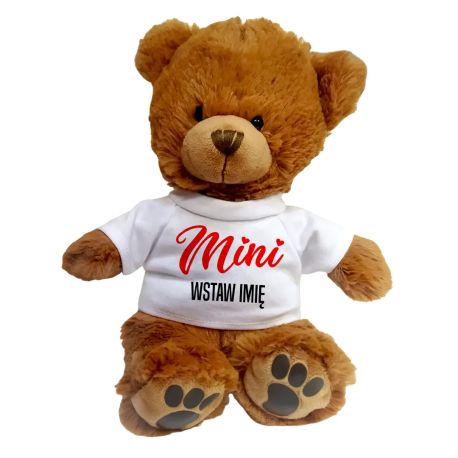 Mini (imię) - pluszowy miś na prezent - produkt personalizowany