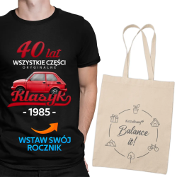 Wszystkie części oryginalne Klasyk od.. - męska koszulka 15474 - produkt personalizowany + torba PL002032TCw