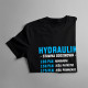 Hydraulik - stawka godzinowa - męska koszulka z nadrukiem