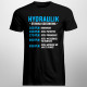 Hydraulik - stawka godzinowa - męska koszulka z nadrukiem