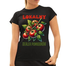 Lokalny dealer pomidorów - damska koszulka na prezent