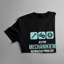 Jestem mechanikiem - rozwiązuję problemy - męska koszulka z nadrukiem