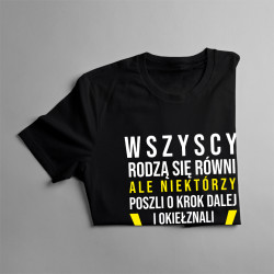 Wszyscy rodzą się równi - prąd - męska koszulka z nadrukiem