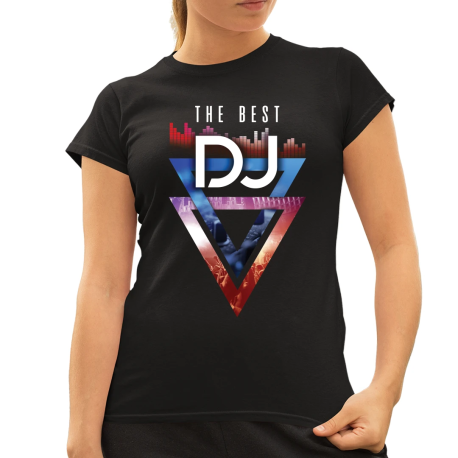 The best DJ - damska koszulka na prezent