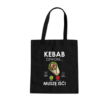 Kebab dzwoni - muszę iść! - torba na prezent