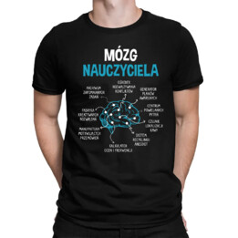 Mózg nauczyciela - męska koszulka na prezent