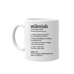 Milenials - definicja słownikowa - kubek na prezent
