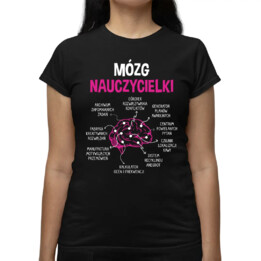 Mózg nauczycielki - damska koszulka na prezent