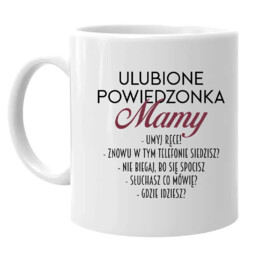 Ulubione powiedzonka mamy - kubek na prezent