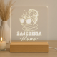 Żajebista Mama v2 - Lampka led z grawerem