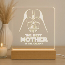 The best mother in the galaxy - Lampka led z grawerem