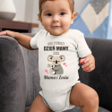 Nasz pierwszy dzień mamy v2 - body dziecięce na prezent - produkt personalizowany