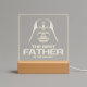 The best father in the galaxy - lampka led z grawerem
