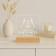The best father in the galaxy - lampka led z grawerem