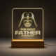 The best father in the galaxy - lampka led z grawerem