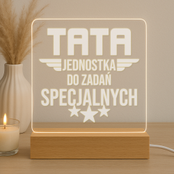 Tata - jednostka do zadań specjalnych - lampka led z grawerem