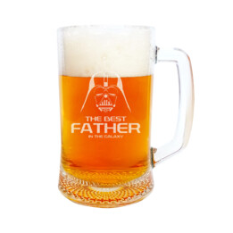 The best father in the galaxy - kufel z grawerem na prezent