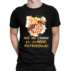 nie ma czasu! mój lud mnie potrzebuje! - męska koszulka na prezent