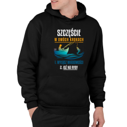 Szczęście w dwóch krokach - ryby - męska bluza na prezent