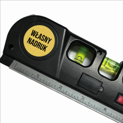 Poziomica laserowa z miarką - produkt z włanym nadrukiem