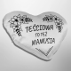 Teściowa to też mamusia - poduszka serce na prezent