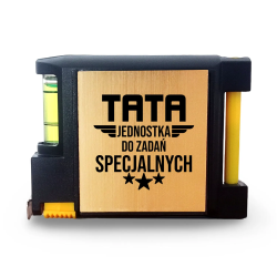 Tata - jednostka do zadań specjalnych - grawerowana miara z notesikiem