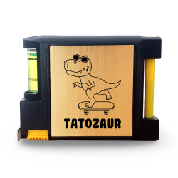 Tatozaur - grawerowana miara z notesikiem