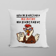 Gra w kurczaka - nie patrz na kurczaka! - poduszka na prezent
