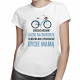 Kocham jazdę na rowerze - mama - damska koszulka z nadrukiem