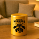 Mogłabym być milionerką, ale mam jamnika (imię) - złota skarbonka z nadrukiem - produkt personalizowany