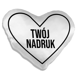 Poduszka serce z własnym nadrukiem