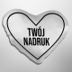 Poduszka serce z własnym nadrukiem