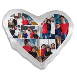 Kolaż zdjęć - poduszka serce na prezent - produkt personalizowany