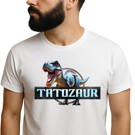 Tatozaur v2 - męska koszulka na prezent