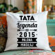 Tata Legenda od ... roku + imiona dzieci - poduszka na prezent - produkt personalizowany