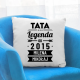 Tata Legenda od ... roku + imiona dzieci - poduszka na prezent - produkt personalizowany