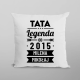 Tata Legenda od ... roku + imiona dzieci - poduszka na prezent - produkt personalizowany