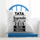 Tata Legenda od ... roku + imiona dzieci - poduszka na prezent - produkt personalizowany