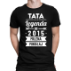 Tata Legenda od ... roku + imiona dzieci - męska koszulka na prezent - produkt personalizowany