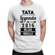 Tata Legenda od ... roku + imiona dzieci - męska koszulka na prezent - produkt personalizowany