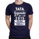 Tata Legenda od ... roku + imiona dzieci - męska koszulka na prezent - produkt personalizowany