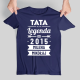 Tata Legenda od ... roku + imiona dzieci - męska koszulka na prezent - produkt personalizowany