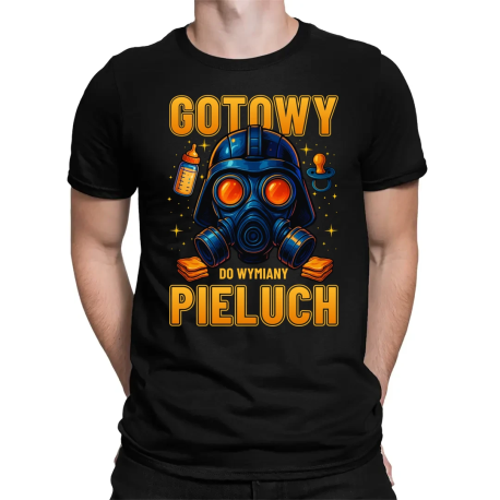 Gotowy do wymiany pieluch v2 - męska koszulka na prezent