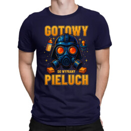 Gotowy do wymiany pieluch v2 - męska koszulka na prezent