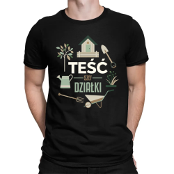 Teść Szef Działki - męska koszulka na prezent