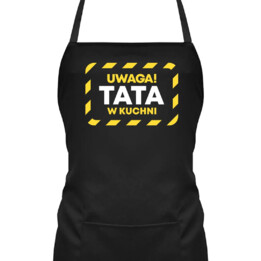 Uwaga! Tata w kuchni - fartuch na prezent