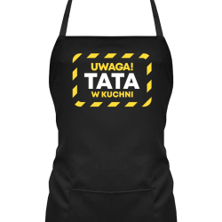 Uwaga! Tata w kuchni - fartuch na prezent