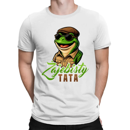 Żajebisty tata V3 - męska koszulka na prezent