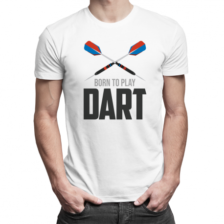 Born to play dart - męska koszulka z nadrukiem